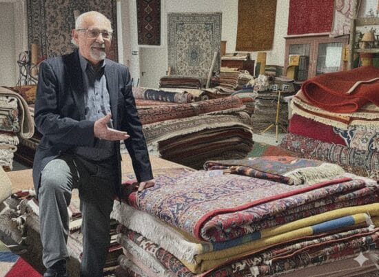 Kia Asghar – Teppichmeister und Gutachter mit über 50 Jahren Erfahrung in der Teppichreinigung und Teppichreparatur in Aachen