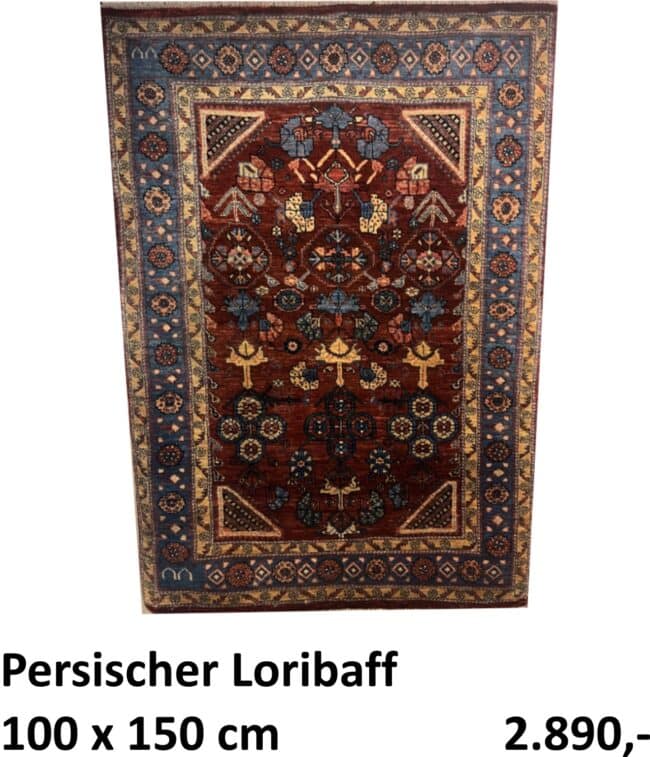 Persischer Loribaff 100 x 150 cm – handgeknüpfter Orientteppich bei ATW KIA Teppichhandel Aachen für 2.890 Euro